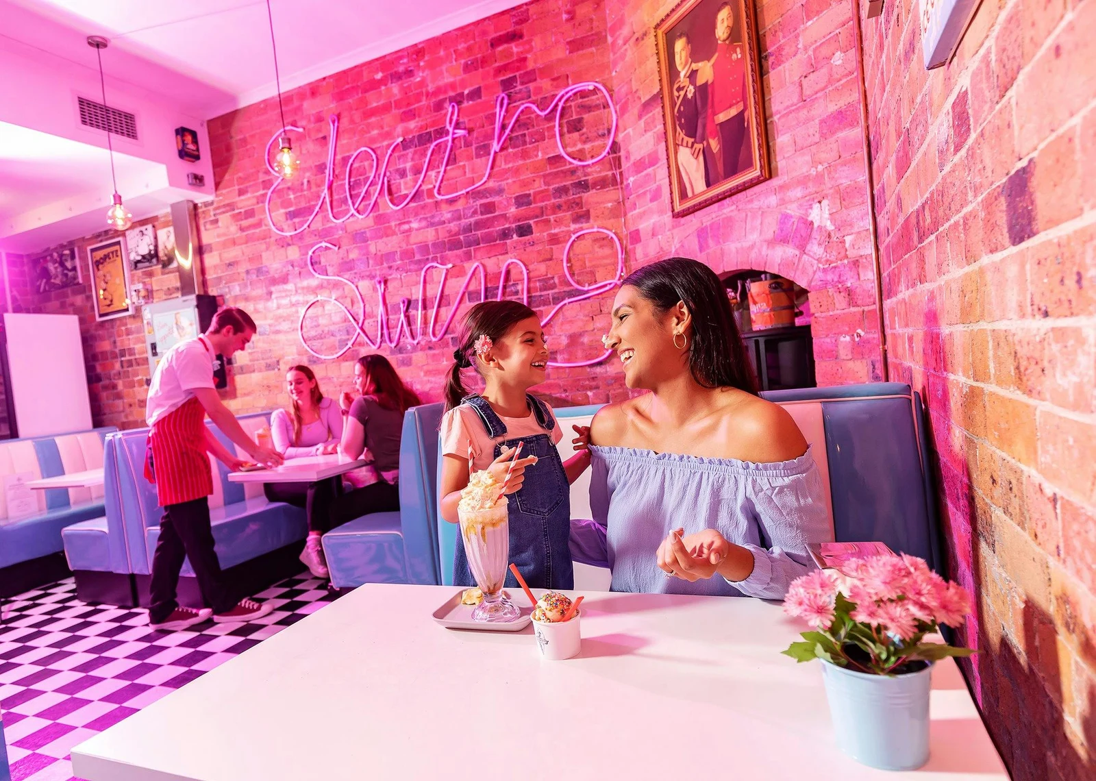 The booths and dining room at UB’s, 126 Brisbane Street, Ipswich